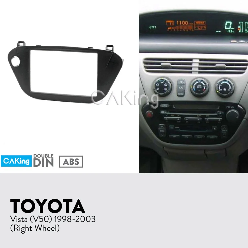 Автомобильная панель радиосвязи для Toyota Vista(V50) 1998-2003(правое колесо) Dash Kit Install Facia Plate Console Adapter Bezel Trim