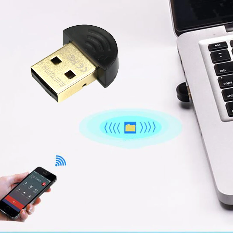 Портативный беспроводной Bluetooth 4,0 USB адаптер Bluetooth музыкальный звуковой приемник мини-адаптер передатчик для ноутбука компьютера