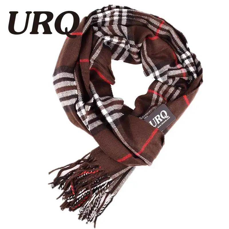 Famous Brand Design New Mens Warm Soft Cashmere Acrylic plaid font b TARTAN b font SCARF