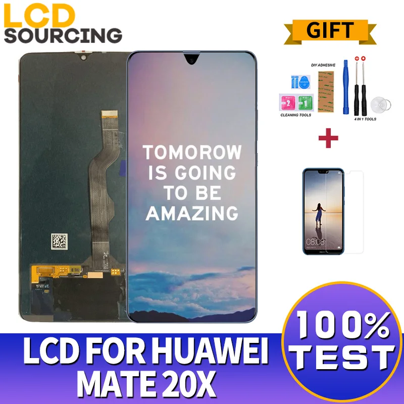 7,2 дюймовый ЖК-дисплей для huawei mate 20 X lcd сенсорный экран digisiter Aseembly для huawei mate 20x Замена дисплея