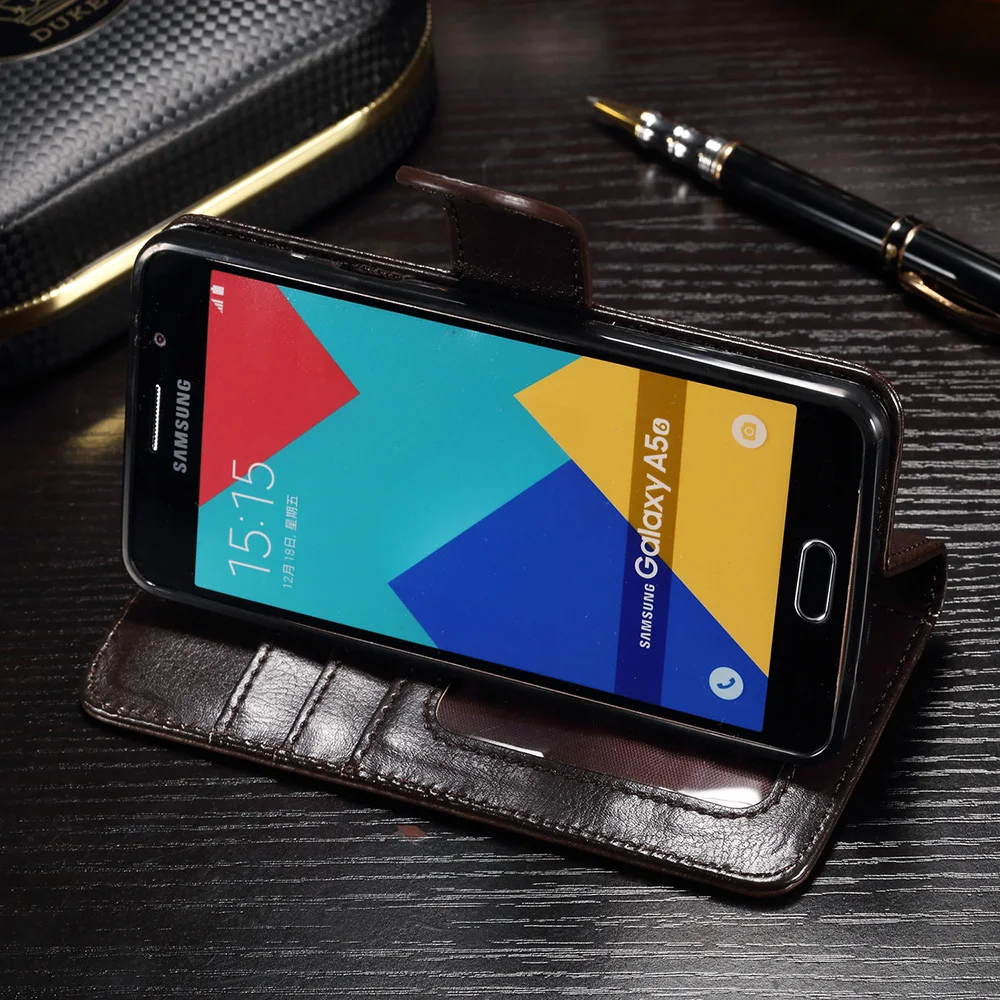 Idools для samsung Galaxy A5 2016 чехол Роскошные искусственная кожа Магнитная грязь