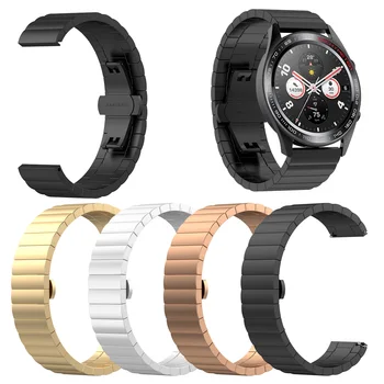 

Metal Strap for Huawei Watch A Bead Men Women Wristband Accessories for Huawei Honor Magic Stainless Steel Smart Watchband