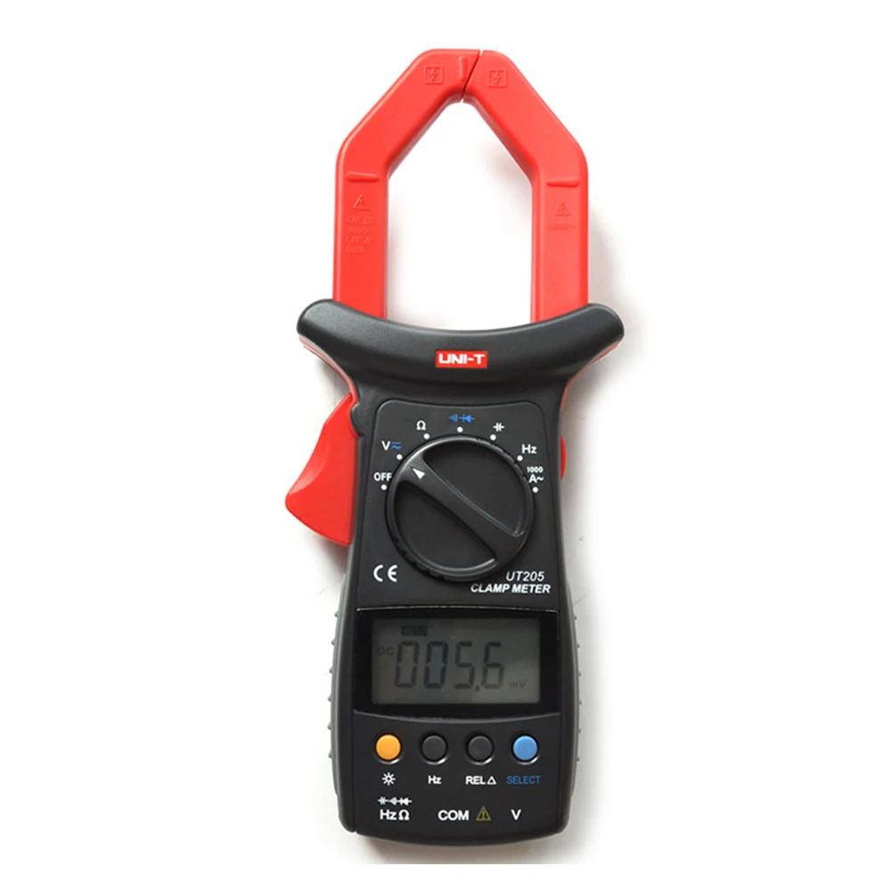 

UT205 3 3/4 Digital Auto Range Digital Clamp Multimeters Capacitance1000A 600V Clamp Meter UNI-T Ammeter Voltmeter LCD Backlight