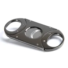 Твердая медная ручка резки табака сигары резак двойной гильотина из нержавеющей стали Острые Ножницы для сигар Крутые гаджеты с подарочной коробкой