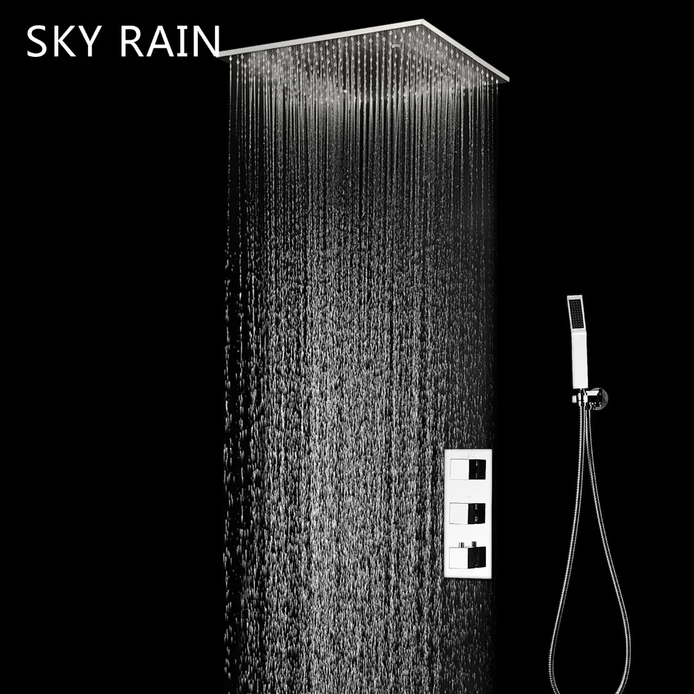 SKY RAIN ванная комната потолочный 3 функции Термостатические Смесители для душа