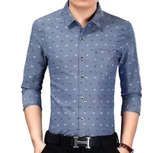 R.n.j. Бренд крошечные квадратные принты рубашки для мужчин s одежда с длинным рукавом мужские платья рубашки Умные повседневные приталенные мужские рубашки
