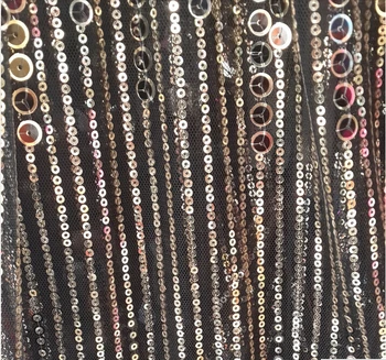 

sequins fabric african high end lady dress lace material spangle sequins embroidery fabric SYJ-91097