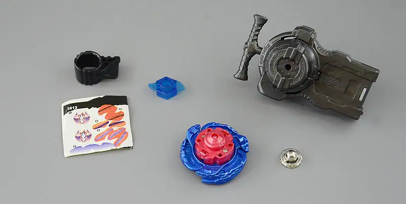 Cosmic Pegasus / Big Bang Pegasis F:D Blue Wing Spinning Top with Beylauncher-LR