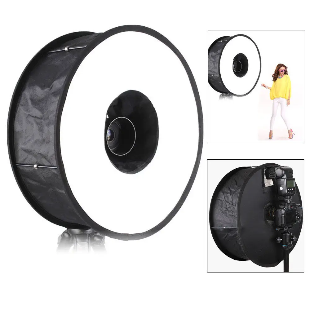Buy 45cm 18" Easy fold Ring Speedlite Flash Softbox