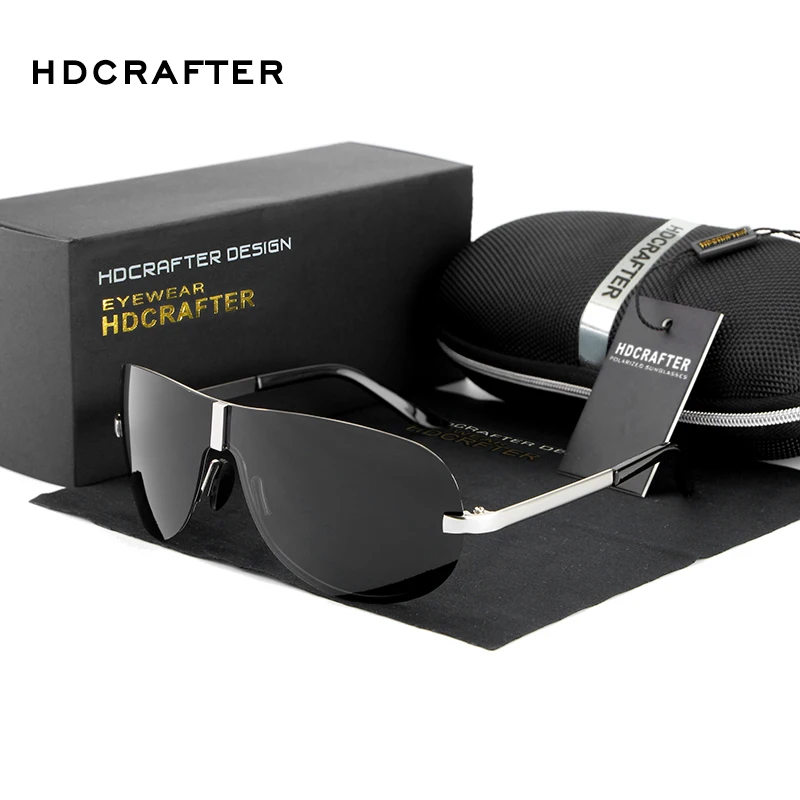Солнцезащитные очки HDCRAFTER Мужские поляризационные брендовые дизайнерские