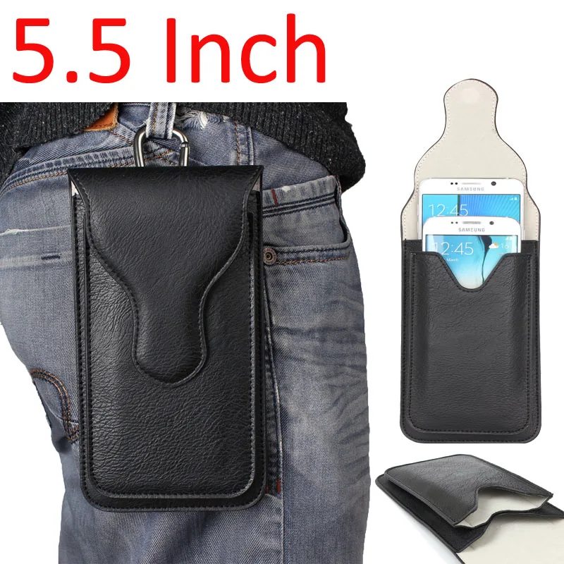 

Outdoor Leather Pouch Belt Waist Bag Phone Case Cover For xiaomi redmi 4 pro/mi5/mi6/redmi note 4/redmi 4x Hook Holster 5.5''