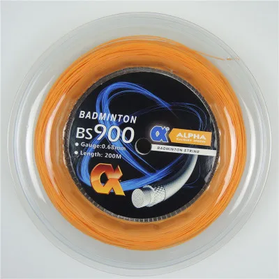 Alpha 0.68mm Badminton Racket String BS900 Coil Control Badminton String 200m Reel Good Durability Good Durabili Made in Taiwan - Цвет: orange