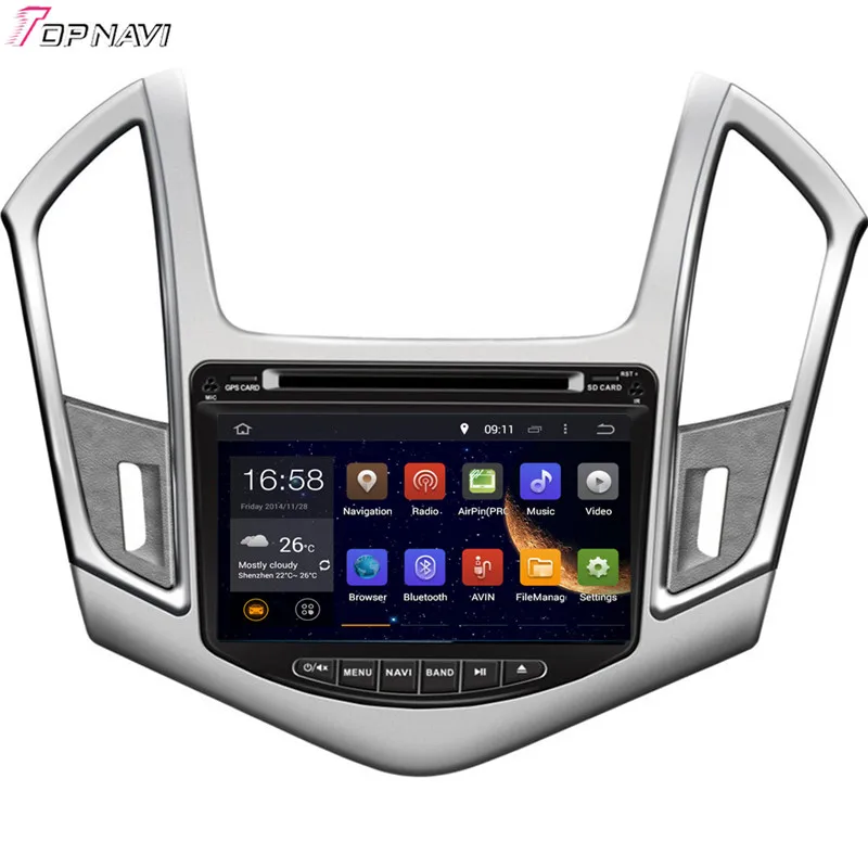 TOPNAVI 8'' Quad Core Android 6.0 Car DVD Play for CRUZE 2013- For CHEVROLET Audio Autoradio GPS Navigation Stereo | Автомобили и
