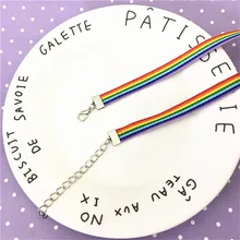 DoreenBeads Модные женские ожерелья-Чокеры цвета радуги Тканое ожерелье романтические ювелирные аксессуары, 1 шт(цвет в случайном порядке