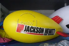AO095 Free shipping Customized Logo Inflatable PVC Blimp /Airship /Airplane /inflatable zeppelin helium balloon for Advertising