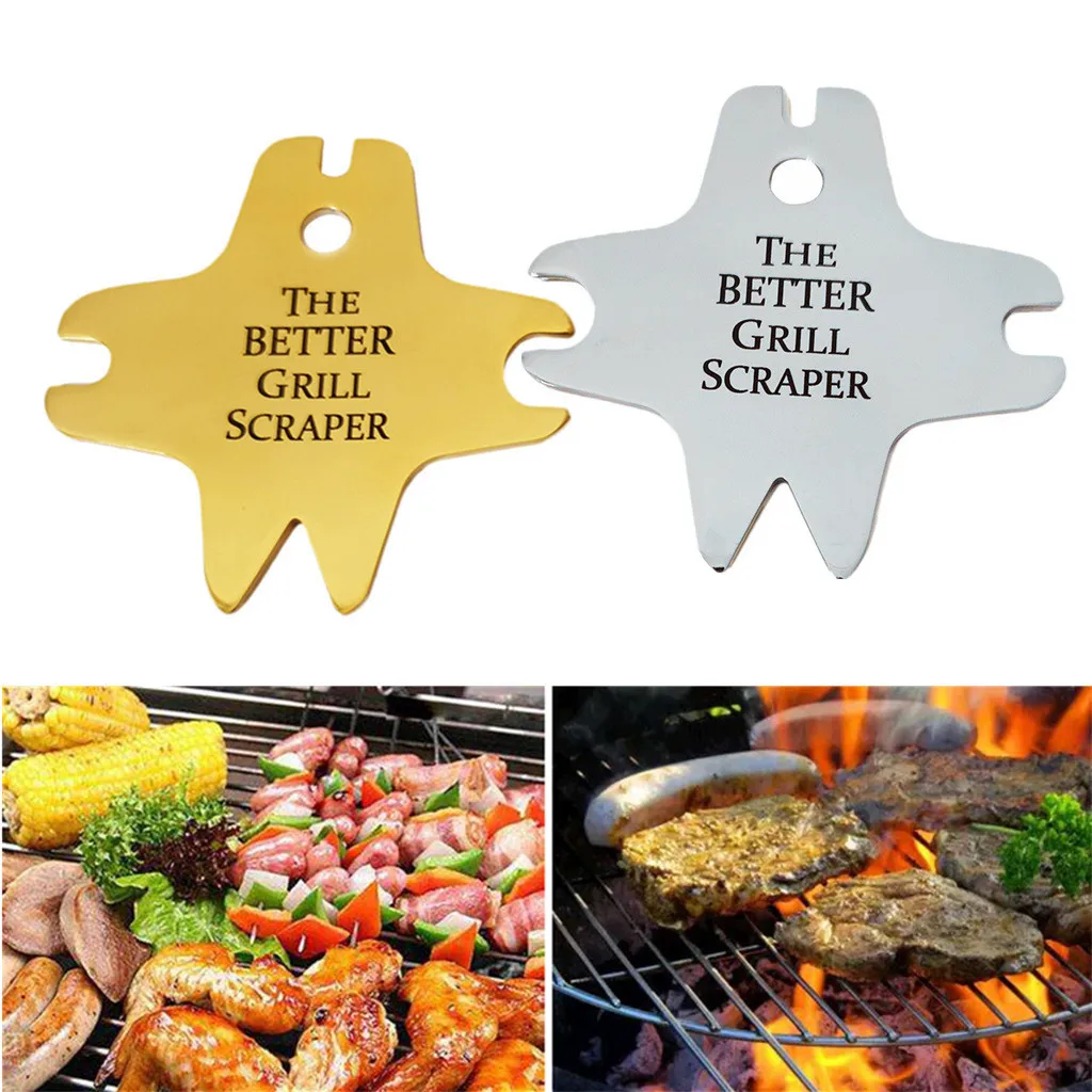 

The Better Grill Scraper Barbecue Cleaning Tool Stainless Steel Cleaning Blade bbq tools barbeque tools NEW Dropshipping