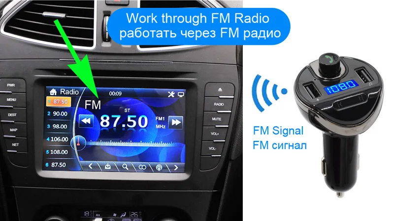 Автомобильный Bluetooth комплект AGETUNR T20, комплект громкой связи, fm-передатчик, MP3 музыкальный плеер, 5 В, 3,4 А, USB Автомобильное зарядное устройство, Micro SD и USB, воспроизведение музыки