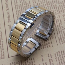 Серебряный и золотой цвет ремешок для часов браслет ремень модные аксессуары для часов Бабочка Пряжка размещение 18 мм 20 мм 21 мм 22 мм 23 24 мм