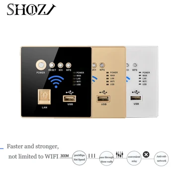 

for RJ45 USB WPS encryption & Hotel Project Support AC Management 300Mbps in Wall Outlet WiFi router Access Point Wireless AP