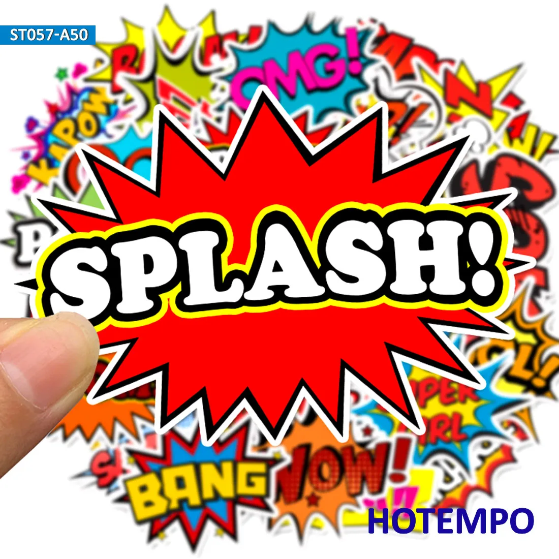 Фото 50 шт. BAM POW Wow Boom Bang OMG clouds от explosion стикер s для Мобильный телефон для ноутбука багажный Чехол для гитары наклейка для скейтборда №2