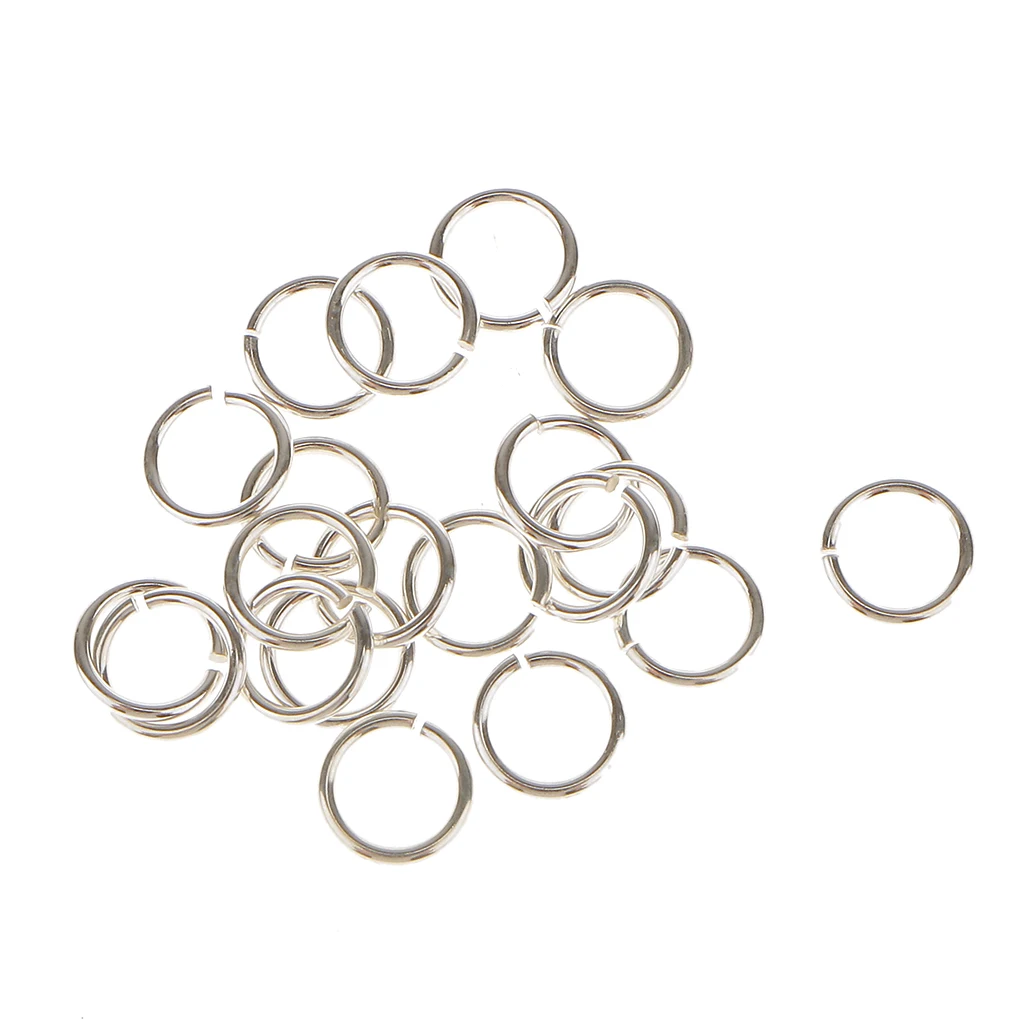 40x5 мм Изготовление ювелирных изделий 925 пробы Серебряная пластина открытие соединительные кольца