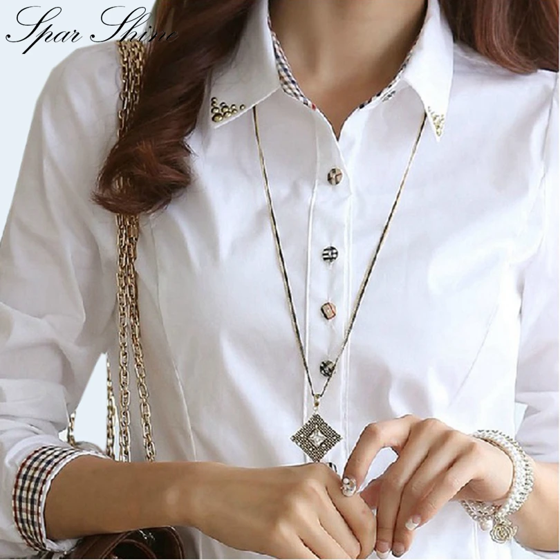 Camisa Feminina 2018 шифоновая блузка Рубашки женские летние топы Женская одежда белые