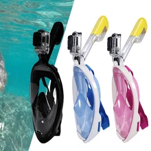 Easybreath Full Face Case For GoPro Hero 5 Session/ 4/ 3+/ 3/ 2 Snorkel Surface Scuba Mask sj4000/sj5000/sj6000 etc Action Cam