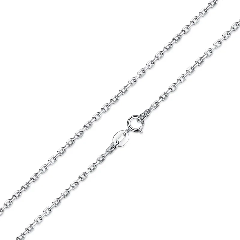 BAMOER Классическая Базовая цепочка, серебро 925 пробы, застежка-Омар, регулируемое ожерелье, цепочка, модное ювелирное изделие, SCA009-45 - Окраска металла: SCA007