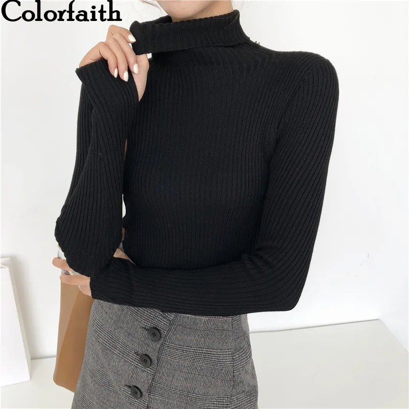 Colorfaith Women Pullovers Sweater New 2019 Knitted Autumn Spring ...