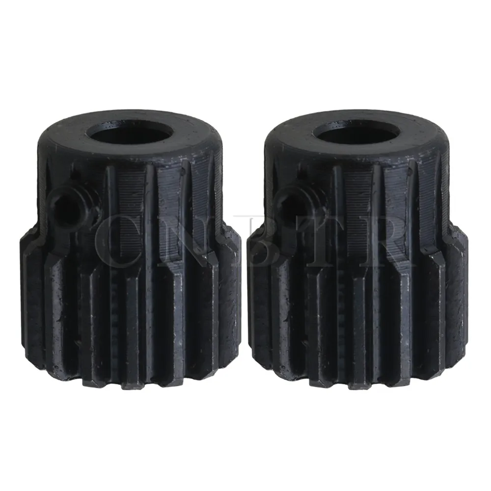 

CNBTR 2pcs Module 1 Metal Steel Gear Wheel Top Screws 6mm Hole Diameter 15 Teeth