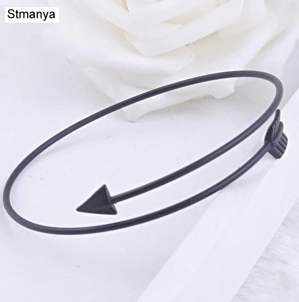 

Bracelets New Fashion Gold Silver Arrow Bangle Bracelet For Women Fine Jewelry Wholesale For Men Women Gift #18042