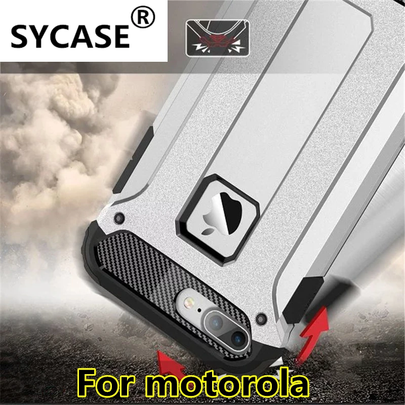 Sycase армированный комбинированный чехол для Motorola G4 плюс играть G3 E3 E5 м Z force G5 G5S G6