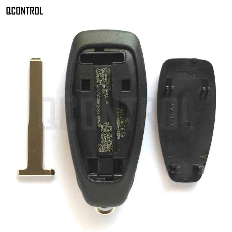 QCONTROL Автомобильный Дистанционный смарт-ключ подходит для Ford 5WK50170 FCC ID: KR55WK48801