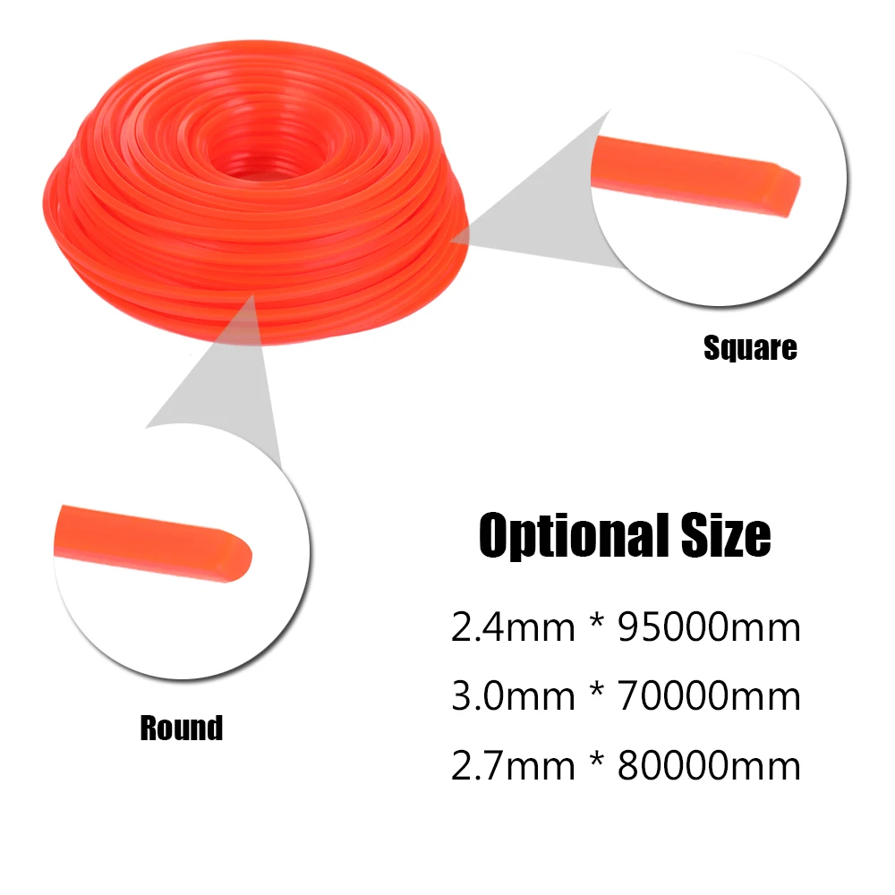 Professional Fine Quality Nylon Trimmer Rope Brush Cutter Strimmer Line Mowing Wire Lawn Mower Accessory | Инструменты