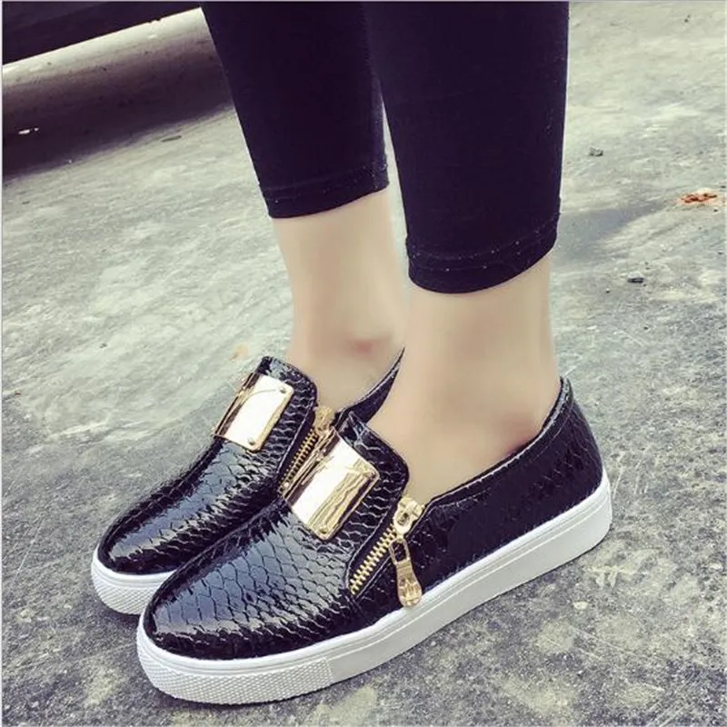 

2016 Spring Autumn Casual Soft Flats Shoes Women Pink Black Round Toe Ladies Slip On student lazy shoes singles shoe