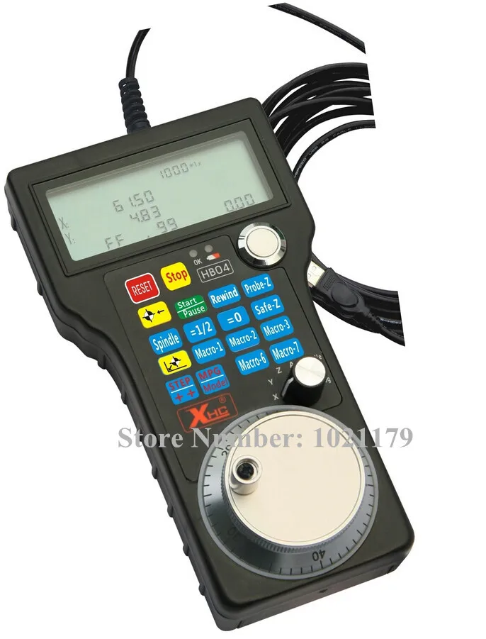 

Free Shipping Engraving machines 4 axis Controller Wired USB Mach3 MPG Pendant Handwheel