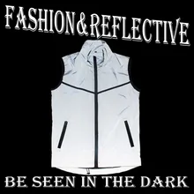Spardwear модные Светоотражающие Безопасности Куртка coathigh видимость серебристый жилет для Бег бег в ночное время