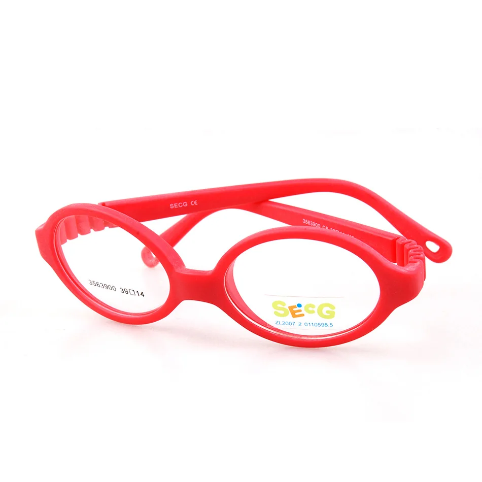 Secg мягкий гибкий круглый Сверхлегкий детский оптический оправа очки для детей унисекс мальчик девочка близорукость очки для дальнозоркости - Цвет оправы: C33