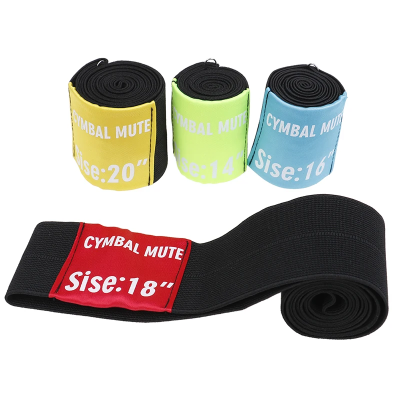 

1 Pcs Elastic belt Dampener Drumming Practice Pad Cymbal Mute Practice Silencer Pad Drum Kit Parts Accessories