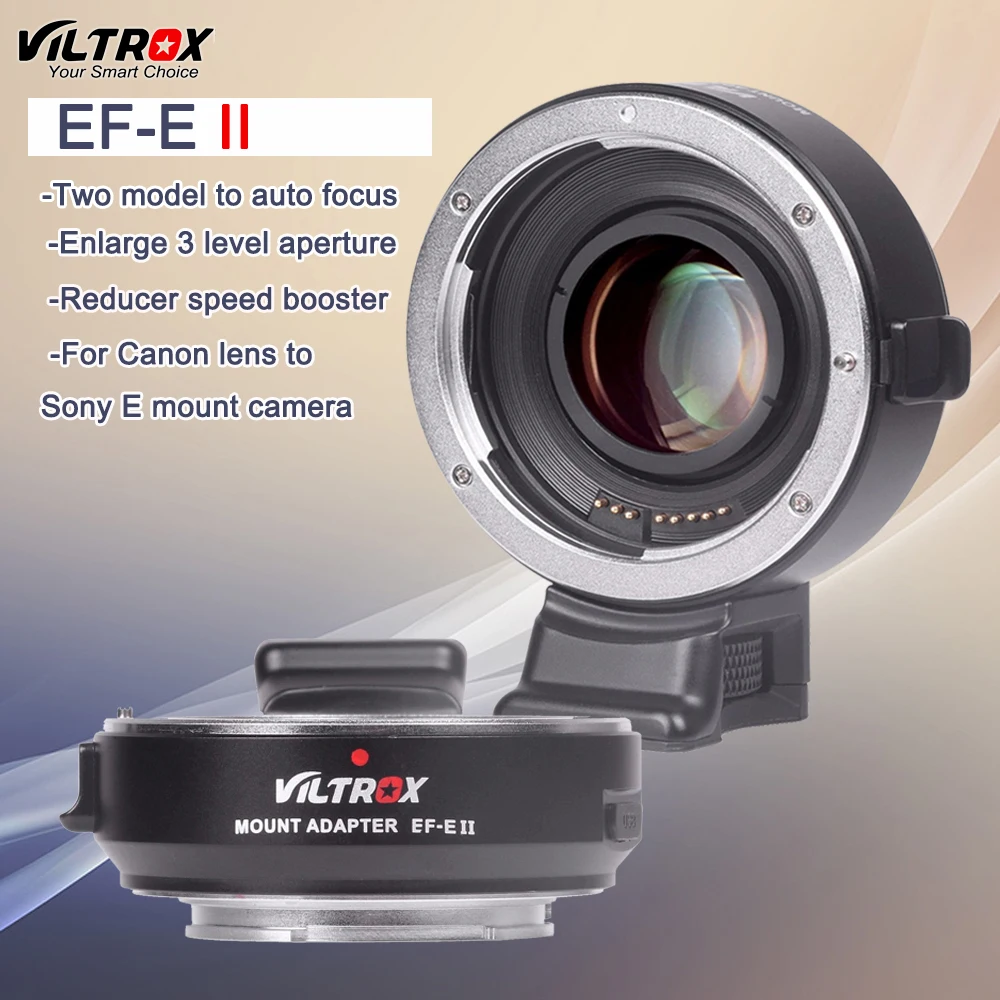  Viltrox EF-E II CD PD Auto Focus Reducer Speed Booster Lens Adapter for Canon EOS EF Lens to Sony C