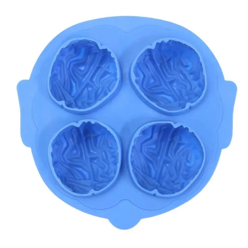 В форме мозга 3D силиконовый лед форма для заморозки льда Ice Ball Maker DIY Фондант Торт Шоколад Мыло формы мороженое инструмент