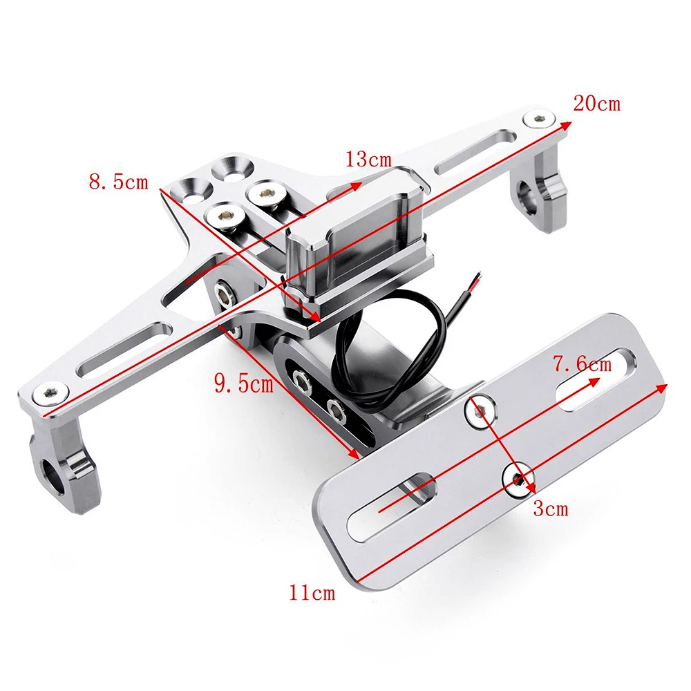 CNC рамка номерного знака мотоцикла для honda cb250 bmw r1150rt yamaha neos aprilia leonardo suzuki sv 1000 aprilia rsv tuono