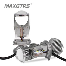 1Pair 70W H4 LHD Car LED Bulbs HID Bulb Light Lamp Hi/Lo Beam Headlight 1.5″ Micro Auto Mini Projector Lens 5500K DC12V/24V