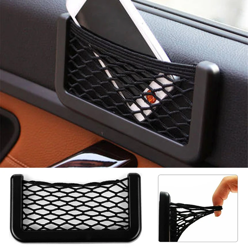 

Portable Original Car Mesh Net Bag Organizer Universal Storage Net Holder Pocket Creative Sundry Mesh Bags Styling Accessories