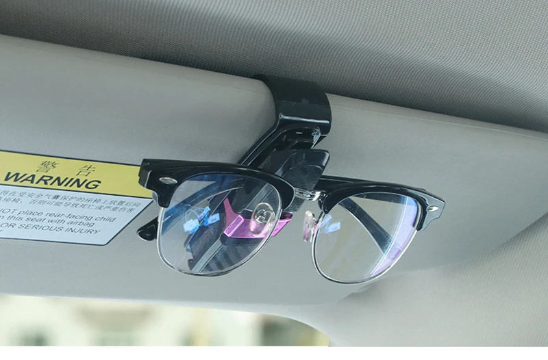 Автомобильный солнцезащитный козырек, очки, солнцезащитные очки для женщин держатель зажим для очков переносная застежка клип Зажим для билетов, карточек Крепежная Скоба, АБС-пластик, автомобильный чехлы для очков