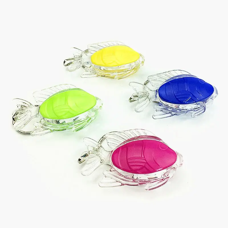 1 шт. мини самолет/мышь/рыба/автомобиль/флэш-светильник светодиодный светильник-игрушки брелок вечерние сувениры детская игрушка подарок сумка для гаджетов подвеска - Цвет: 16 Random color