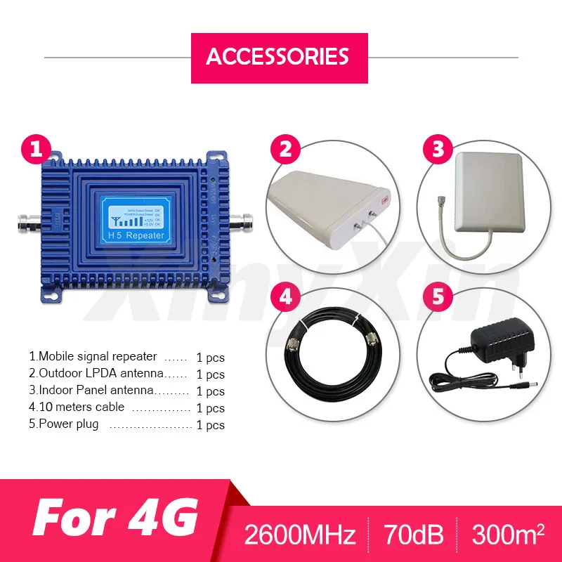 4G 2600 МГц LTE Сотовая связь сигнала повторитель усилитель мобильный сотового