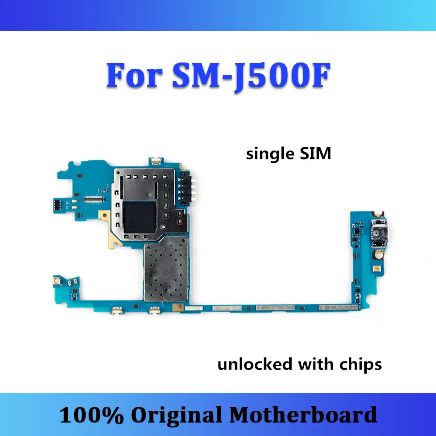 

Tested Original logic board unlocked for Samsung Galaxy J5 J500F motherboard single SIM with full chips mainboard free shipping