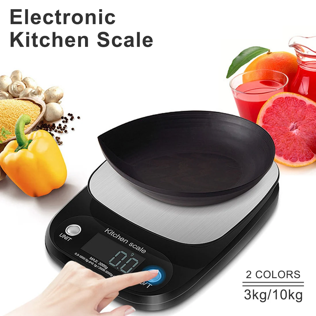 10kg/1g 3kg/0.1g Food Diet Postal Kitchen Scales Balance Measuring