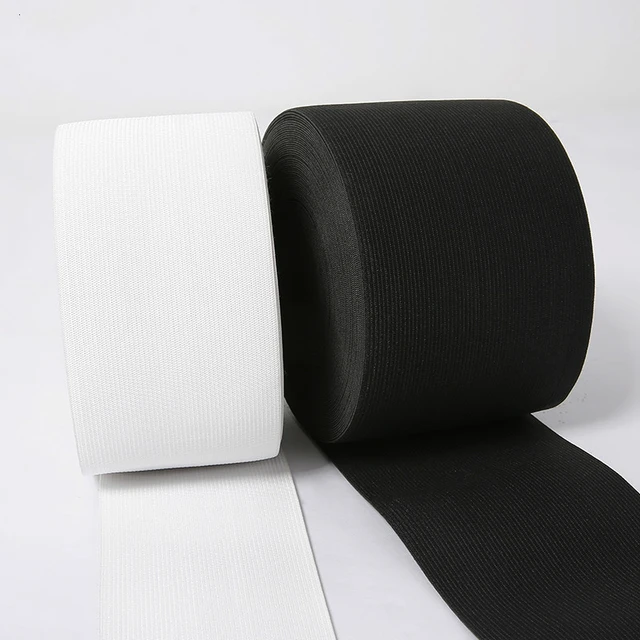 40M Sewing Elastic Band Spool Stretch Elastic Band 20mm 25mm 30mm Wide  Black White Elastic Band for Sewing Fabric Elastic Band - AliExpress